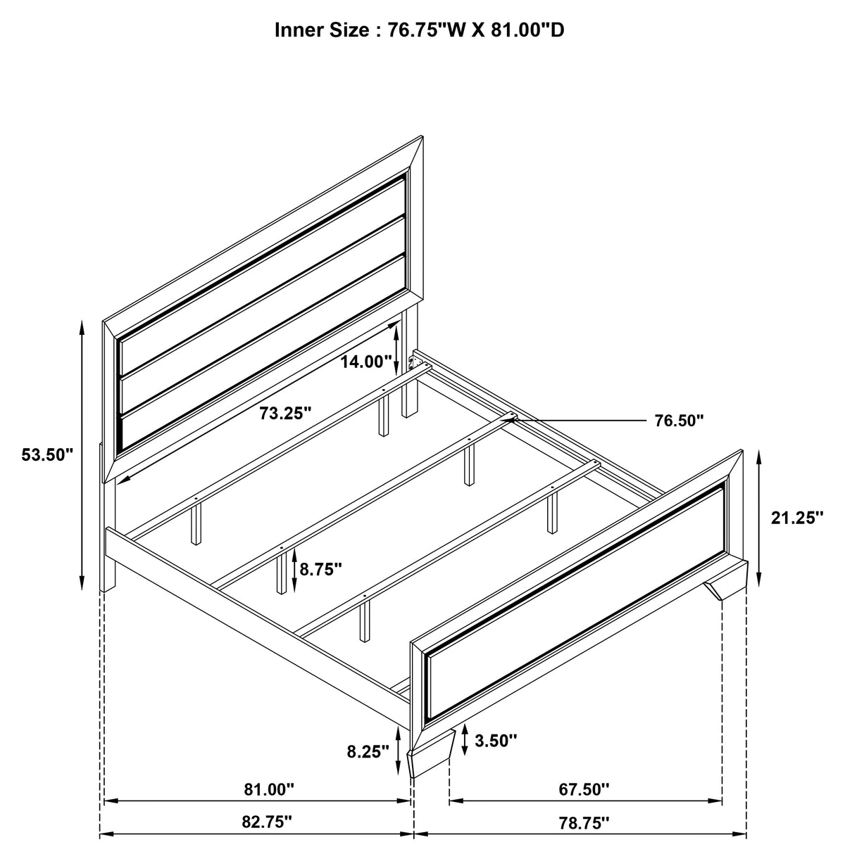 Kauffman Wood Panel Bed - Eastern King, Washed Taupe