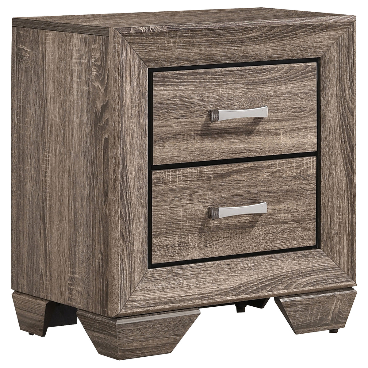 Kauffman 5-piece Bedroom Set with Panel Bed - California King, Washed Taupe