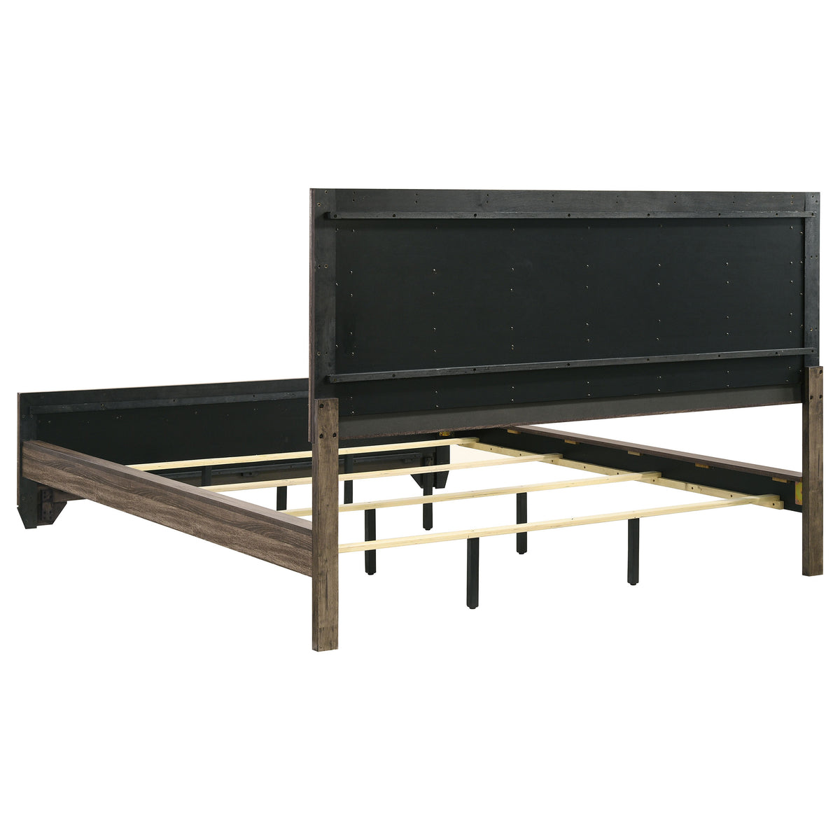 Kauffman Wood Panel Bed - California King, Washed Taupe