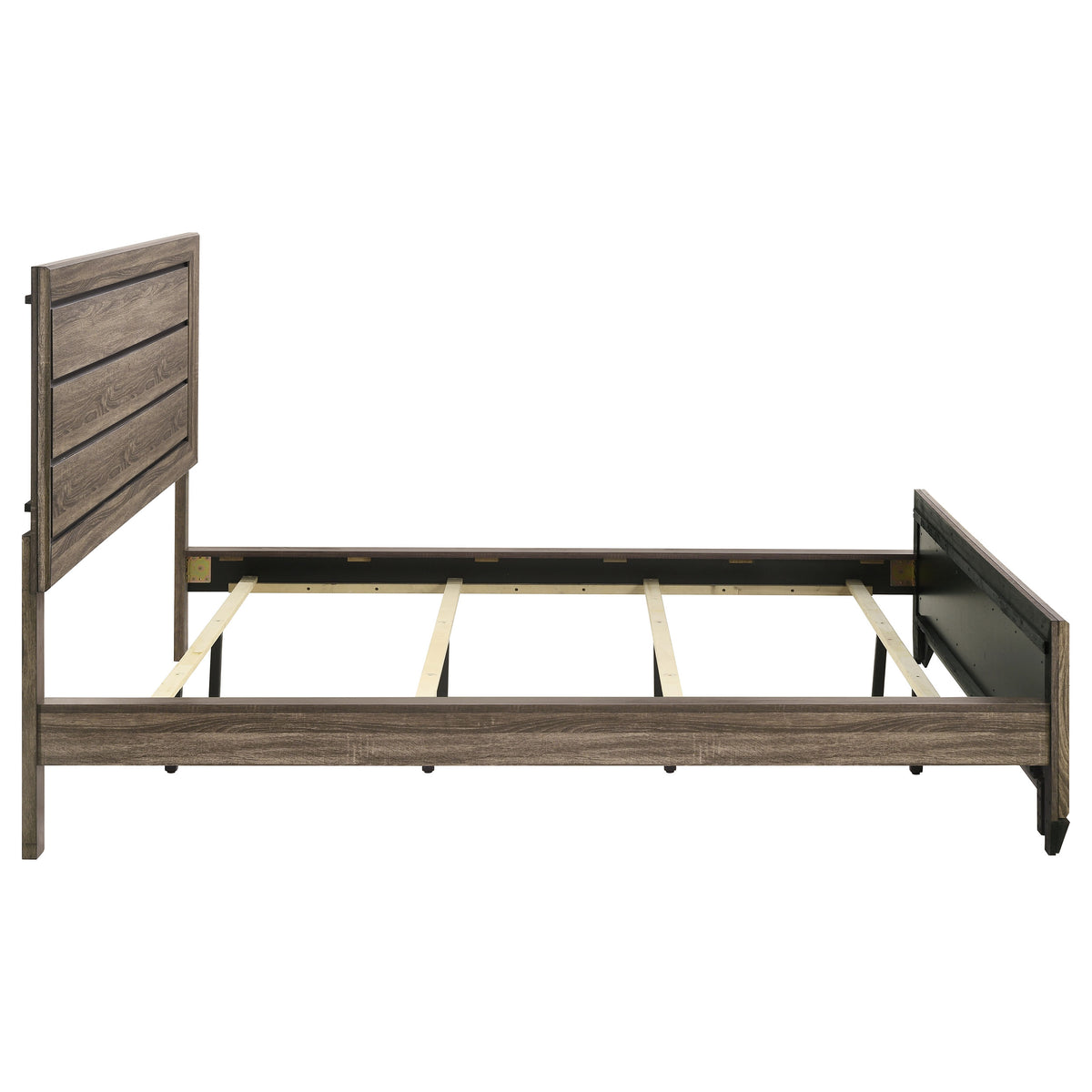 Kauffman Wood Panel Bed - California King, Washed Taupe