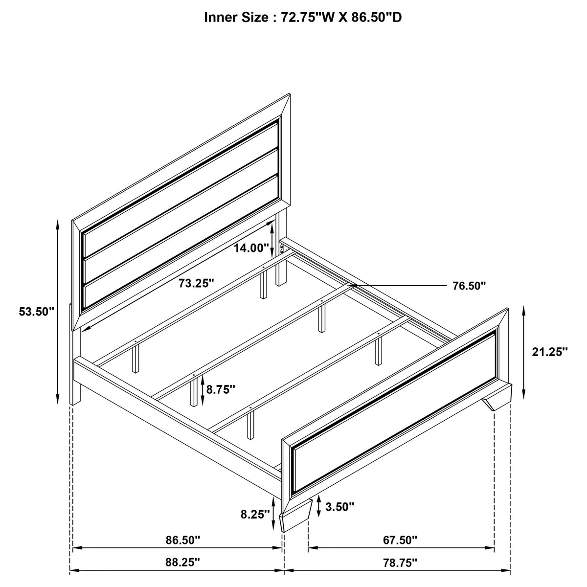 Kauffman Wood Panel Bed - California King, Washed Taupe