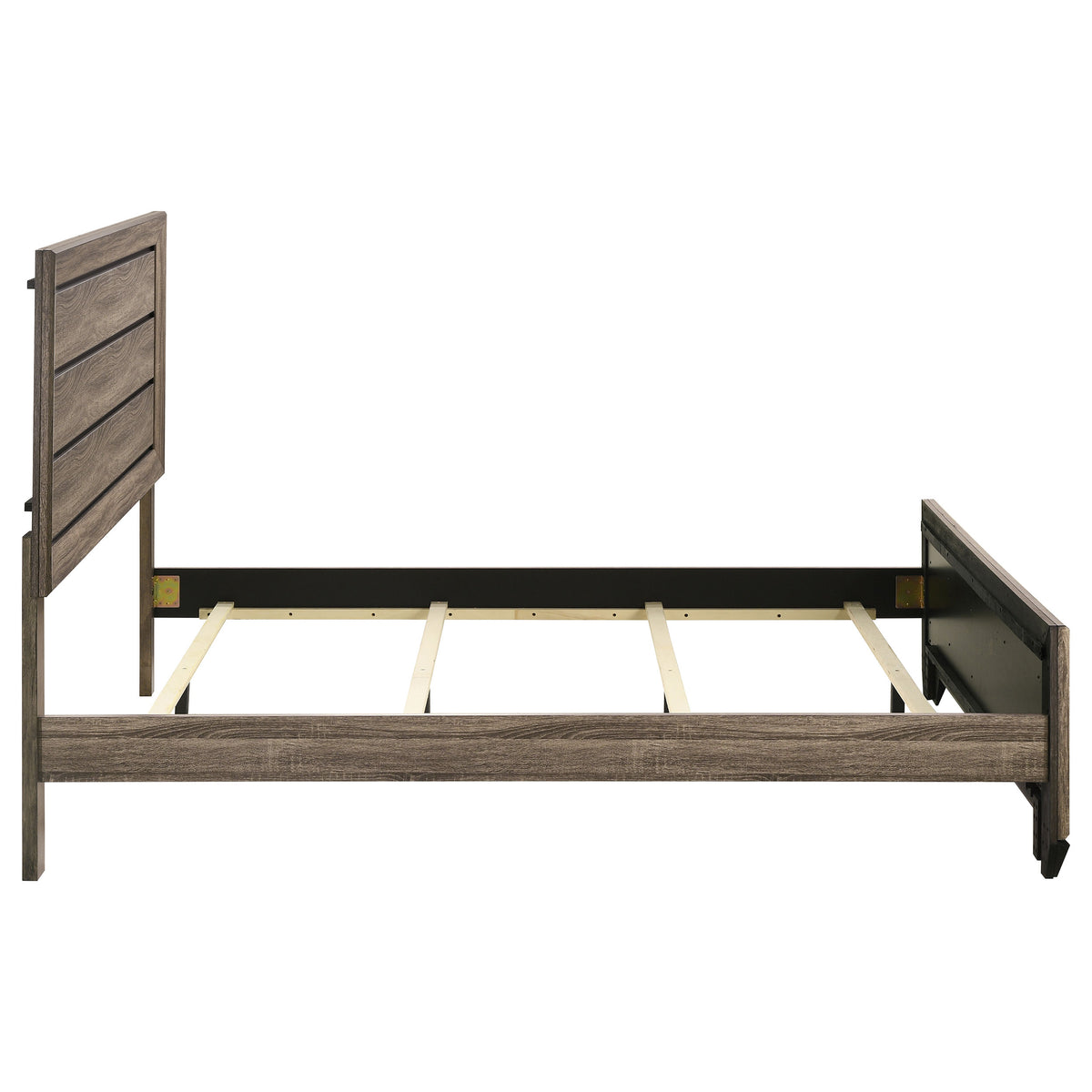 Kauffman Wood Panel Bed - Queen, Washed Taupe