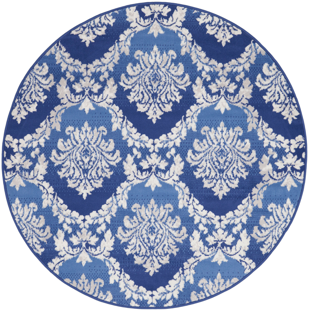 Whimsicle WHS01 Blue Rug - Round