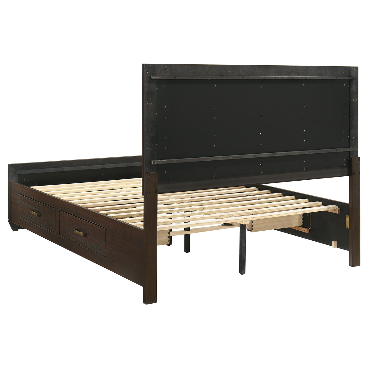 Kauffman 5-piece Bedroom Set with Storage Panel Bed - Queen, Dark Cocoa