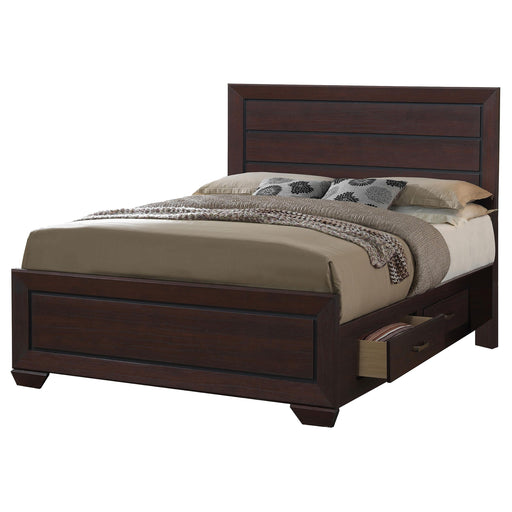 Kauffman Queen Storage Bed Dark Cocoa image