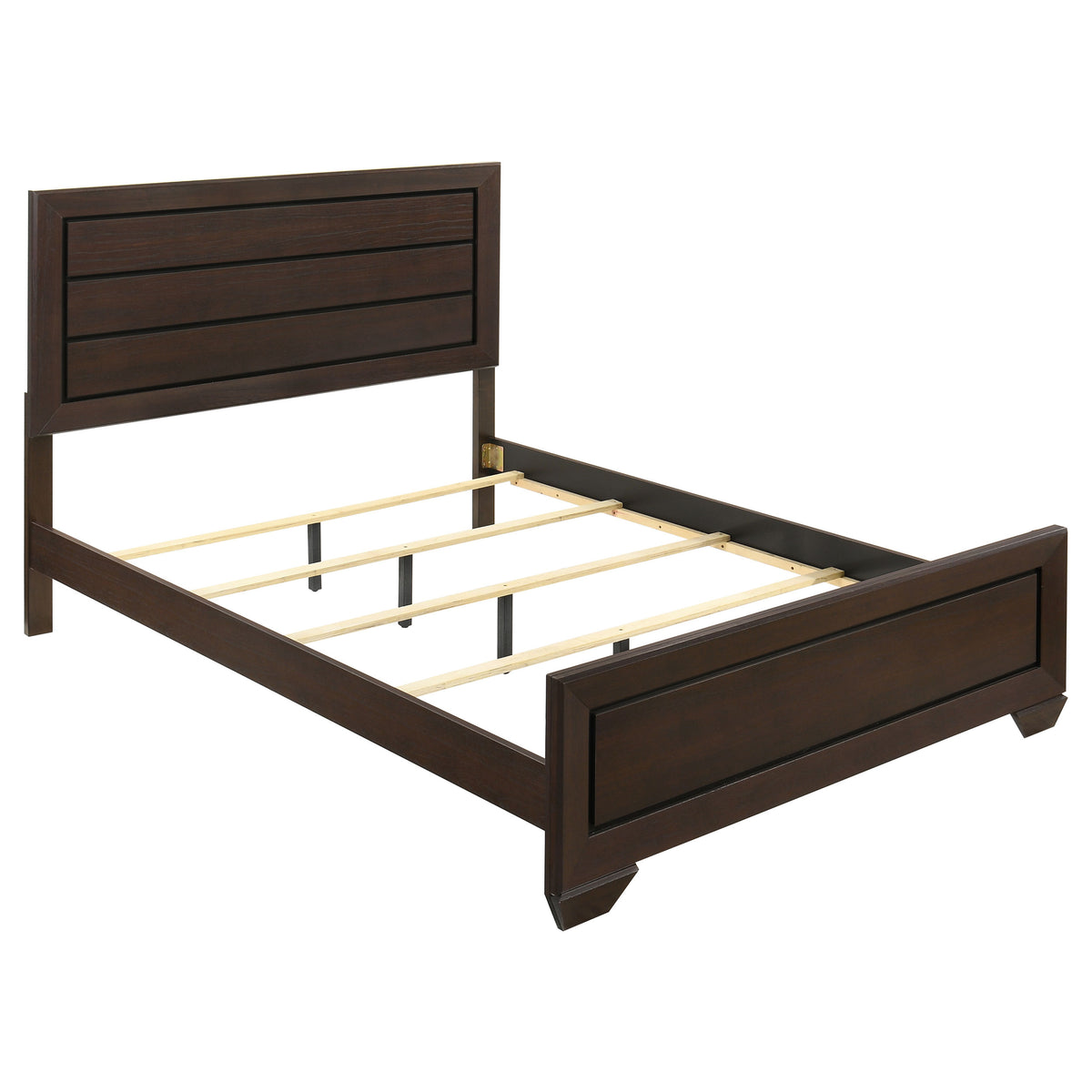 Kauffman 5-piece Bedroom Set with Panel Bed - Queen, Dark Cocoa