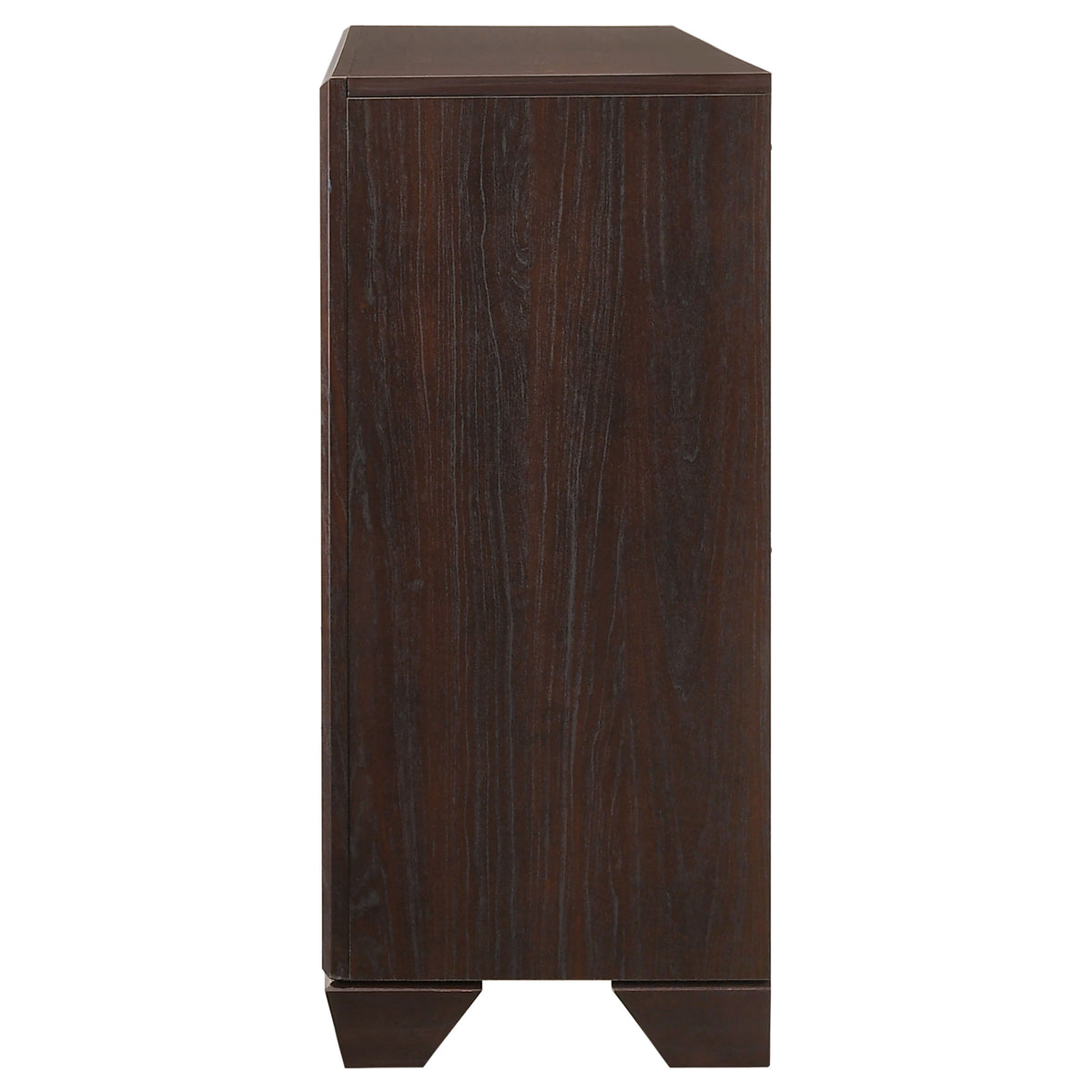 Kauffman 6-drawer Dresser - Dark Cocoa, Without Mirror
