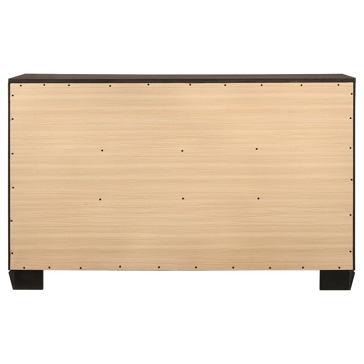 Kauffman 6-drawer Dresser - Dark Cocoa, Without Mirror