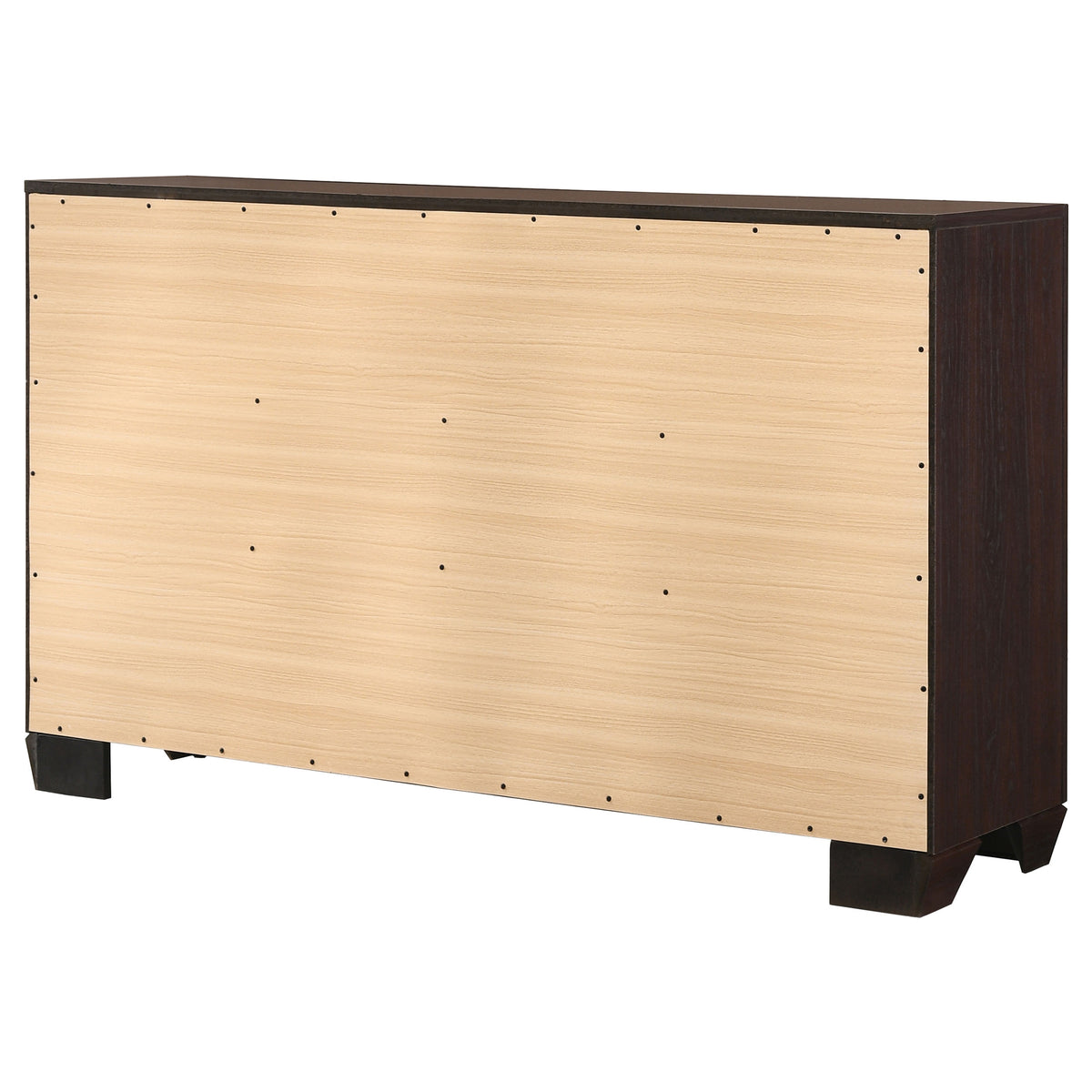 Kauffman 6-drawer Dresser - Dark Cocoa, Without Mirror