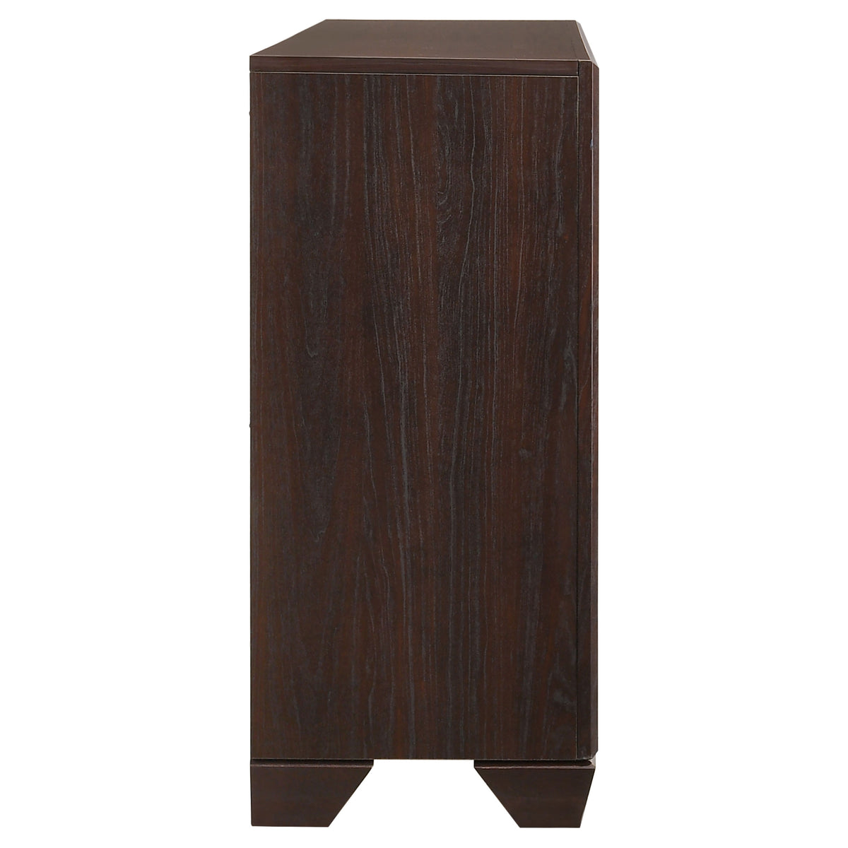Kauffman 6-drawer Dresser - Dark Cocoa, Without Mirror