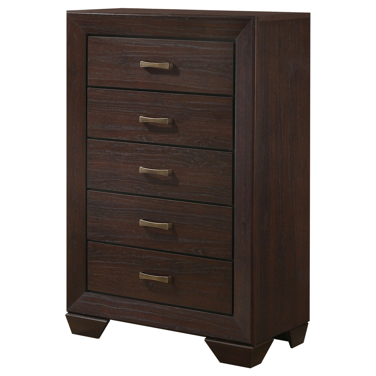 Kauffman 5-drawer Bedroom Chest - Dark Cocoa