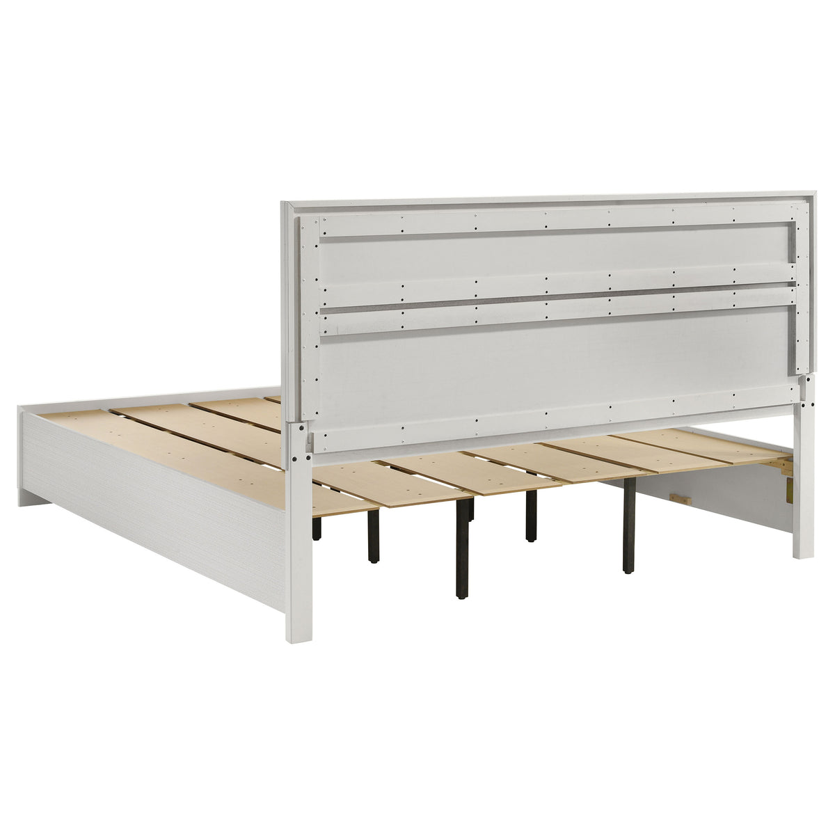 Miranda 5-piece Bedroom Set with 51-inch Wood Storage Panel Bed - Eastern King, White