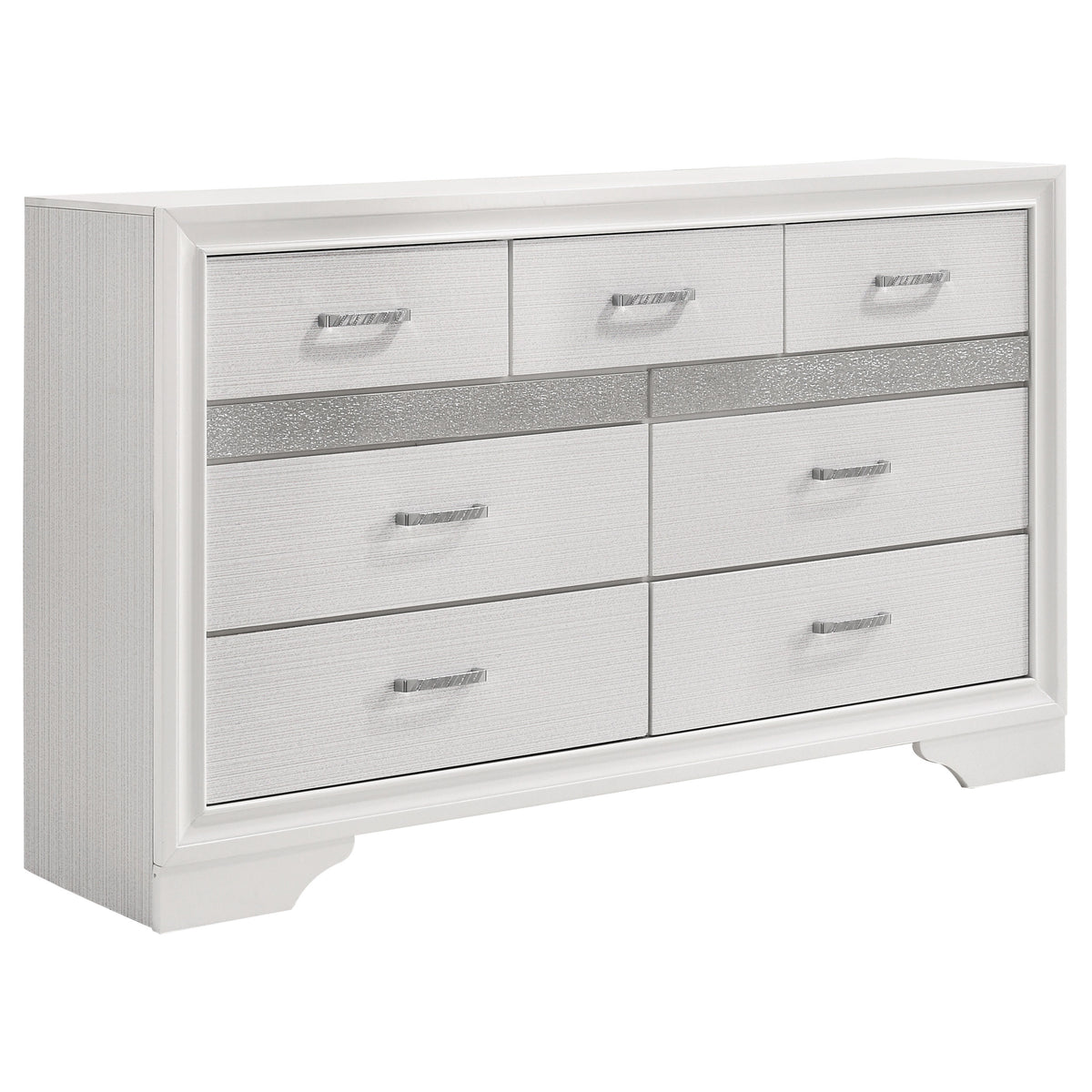 Miranda 5-piece Bedroom Set with 51-inch Wood Storage Panel Bed - Eastern King, White