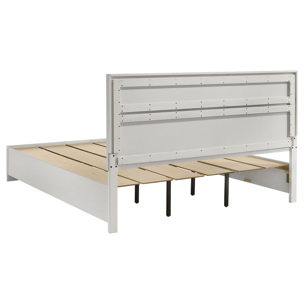 Miranda 5-piece Bedroom Set with 51-inch Wood Storage Panel Bed - California King, White