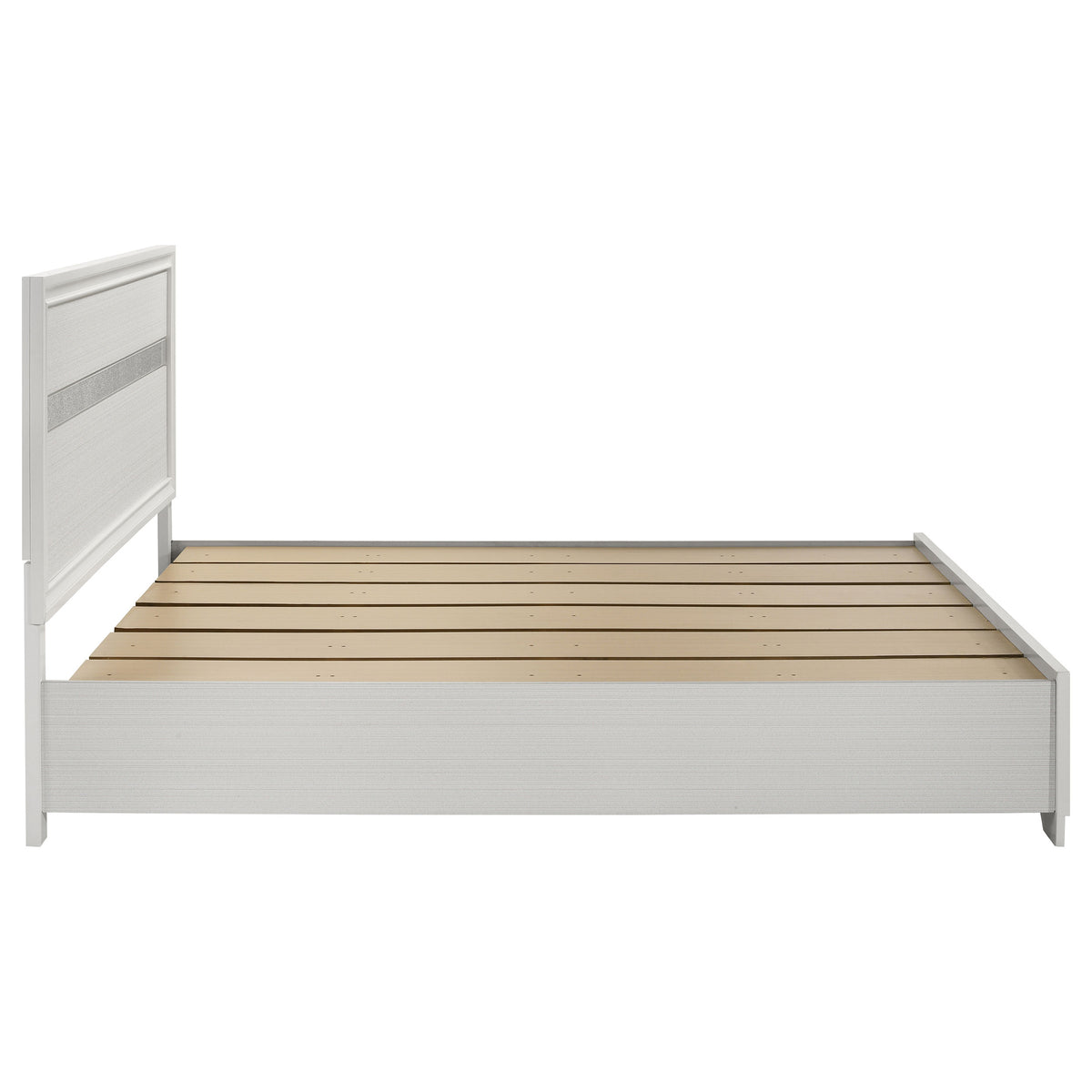 Miranda 51-inch Wood Storage Panel Bed - California King, White