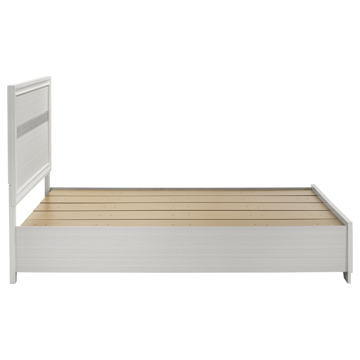 Miranda 51-inch Wood Storage Panel Bed - Queen, White