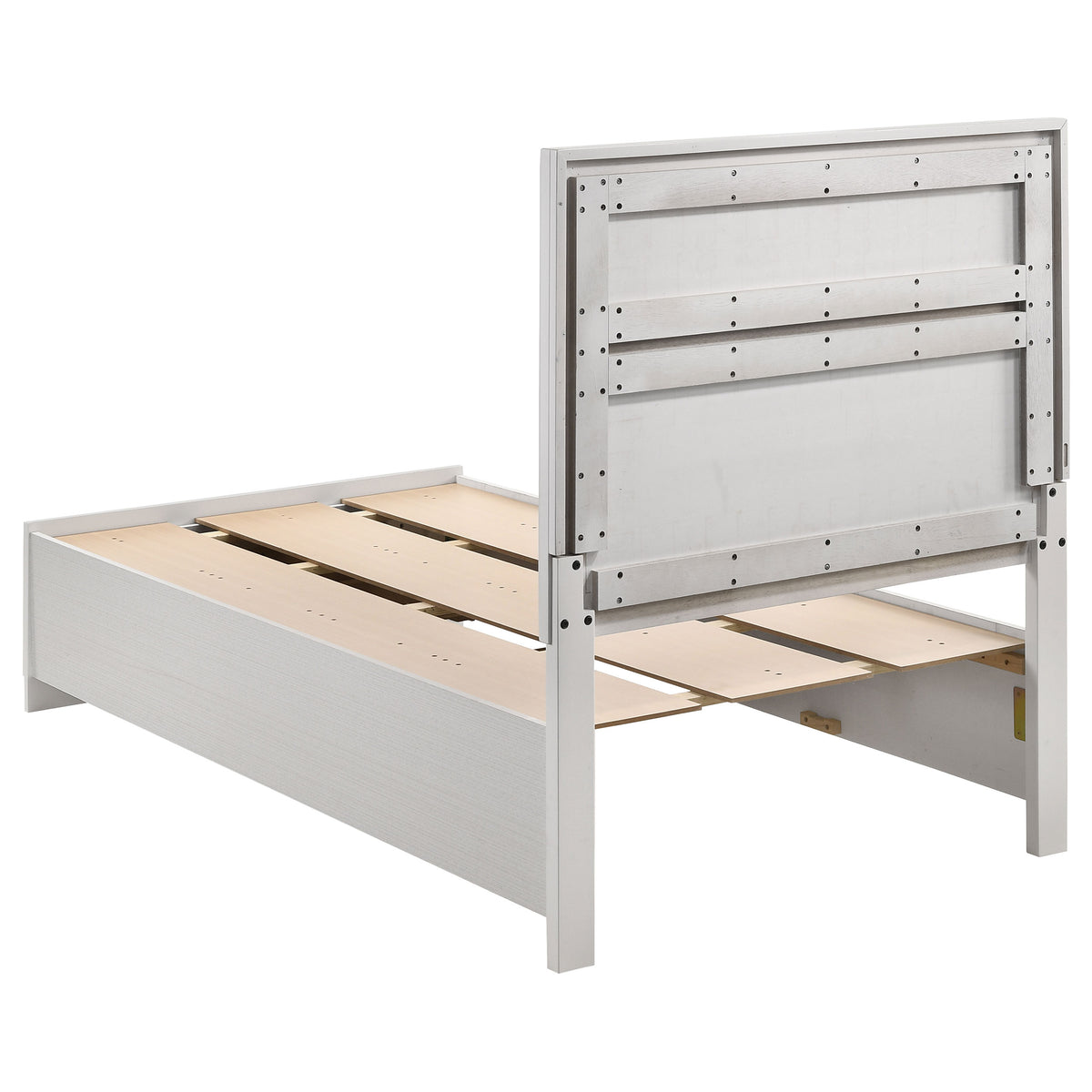 Miranda 5-piece Bedroom Set with 51-inch Wood Storage Panel Bed - Twin, White