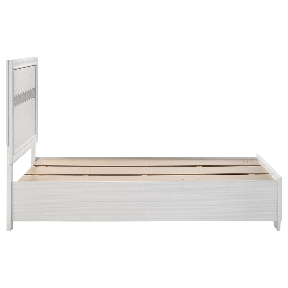 Miranda 51-inch Wood Storage Panel Bed - Twin, White