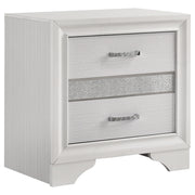 Miranda 3-drawer Nightstand Bedside Table - White