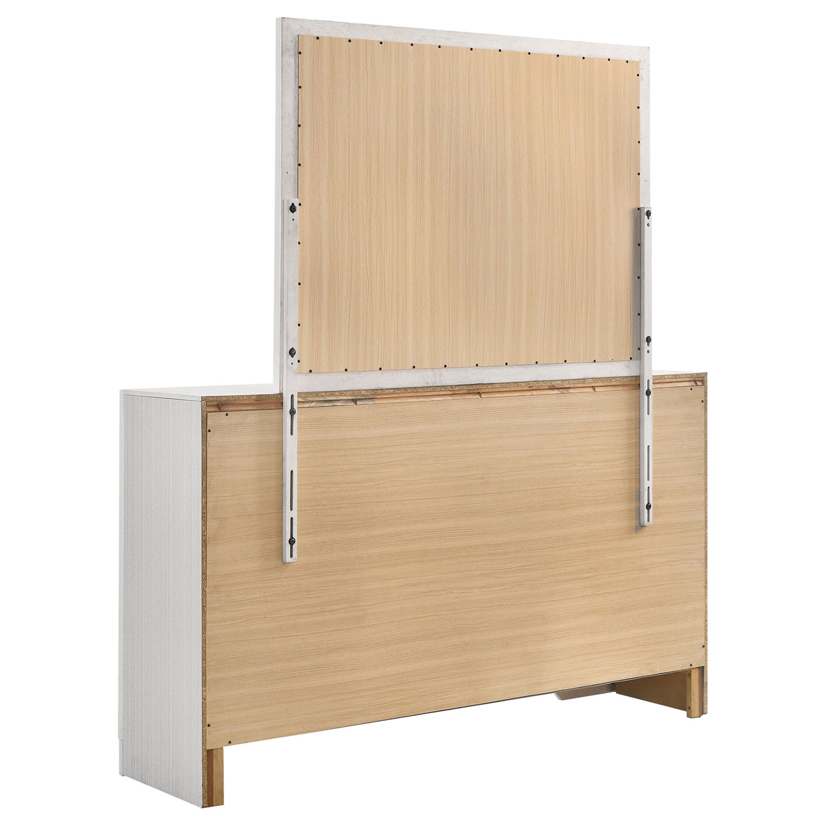 Miranda 9-drawer Dresser - White, With Mirror