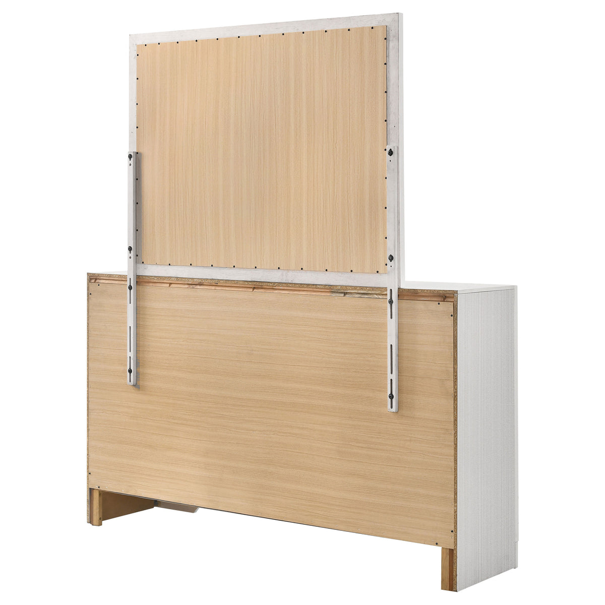 Miranda 9-drawer Dresser - White, With Mirror