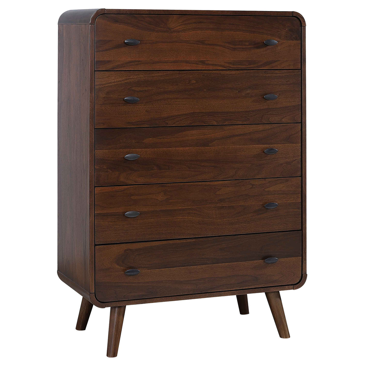 Robyn 5-piece Bedroom Set - Queen, Dark Walnut
