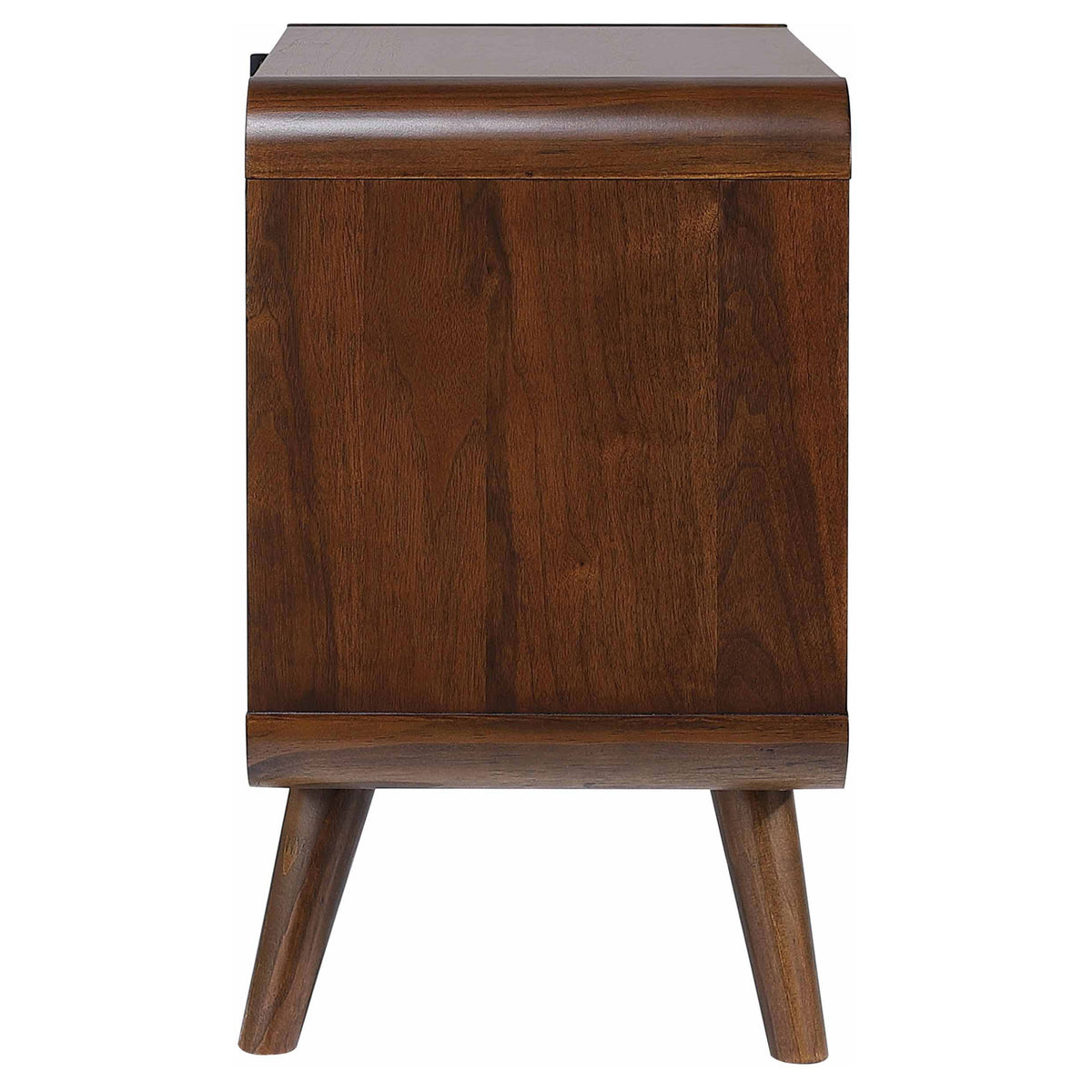 Robyn 2-drawer Nightstand Bedside Table - Dark Walnut