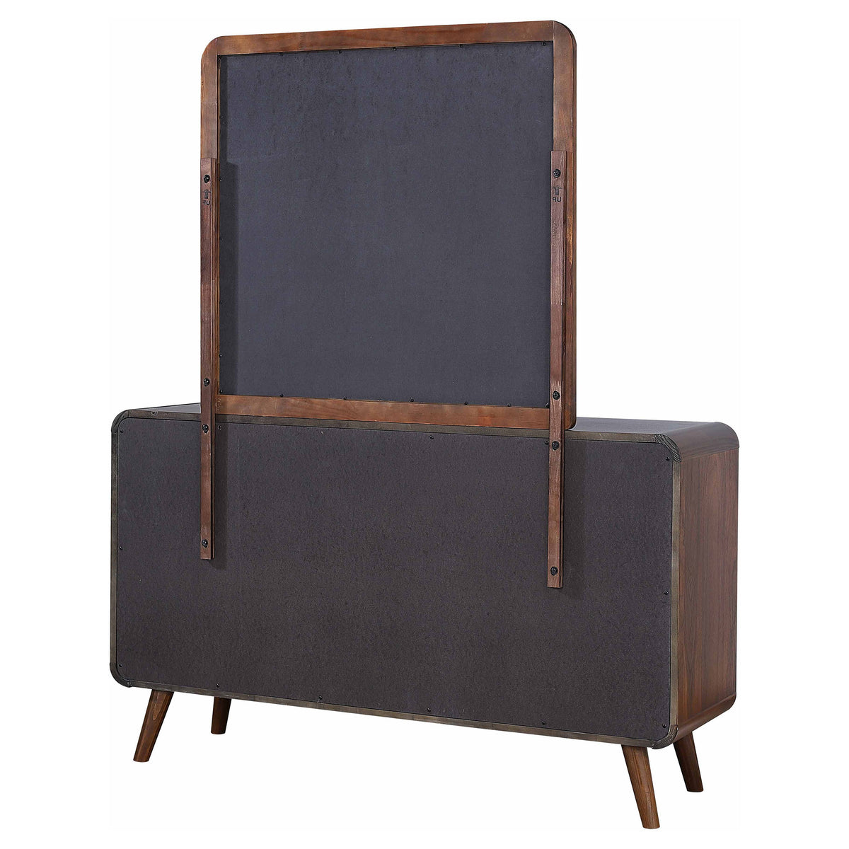 Robyn 6-drawer Dresser - Dark Walnut, With Mirror