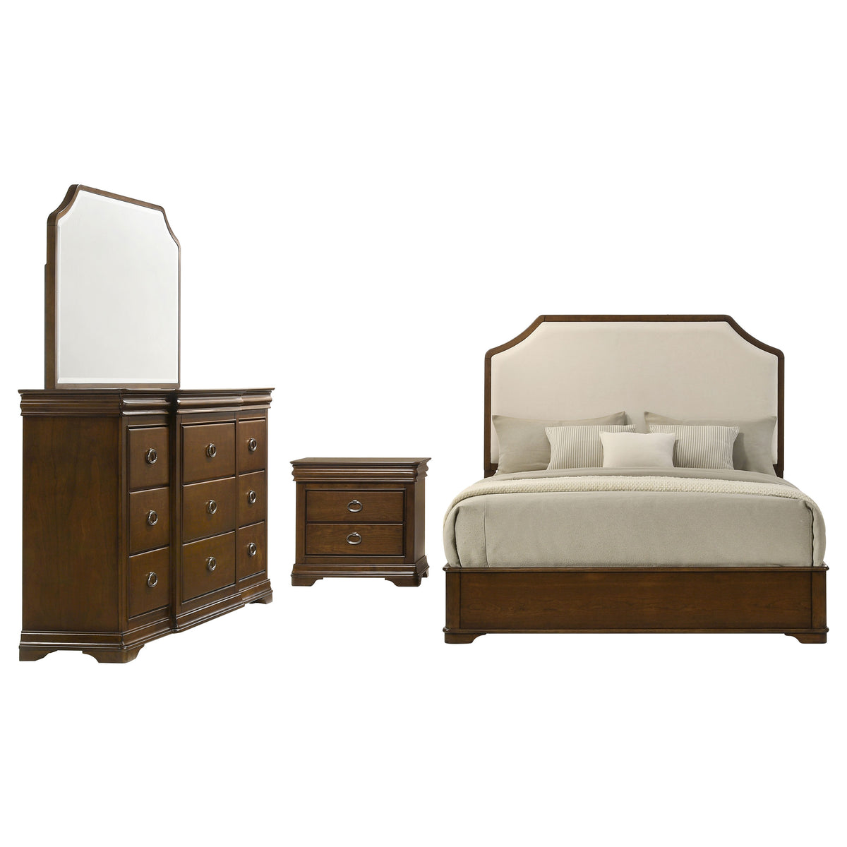 Garland 4-piece Bedroom Set Brown Cherry - Eastern King