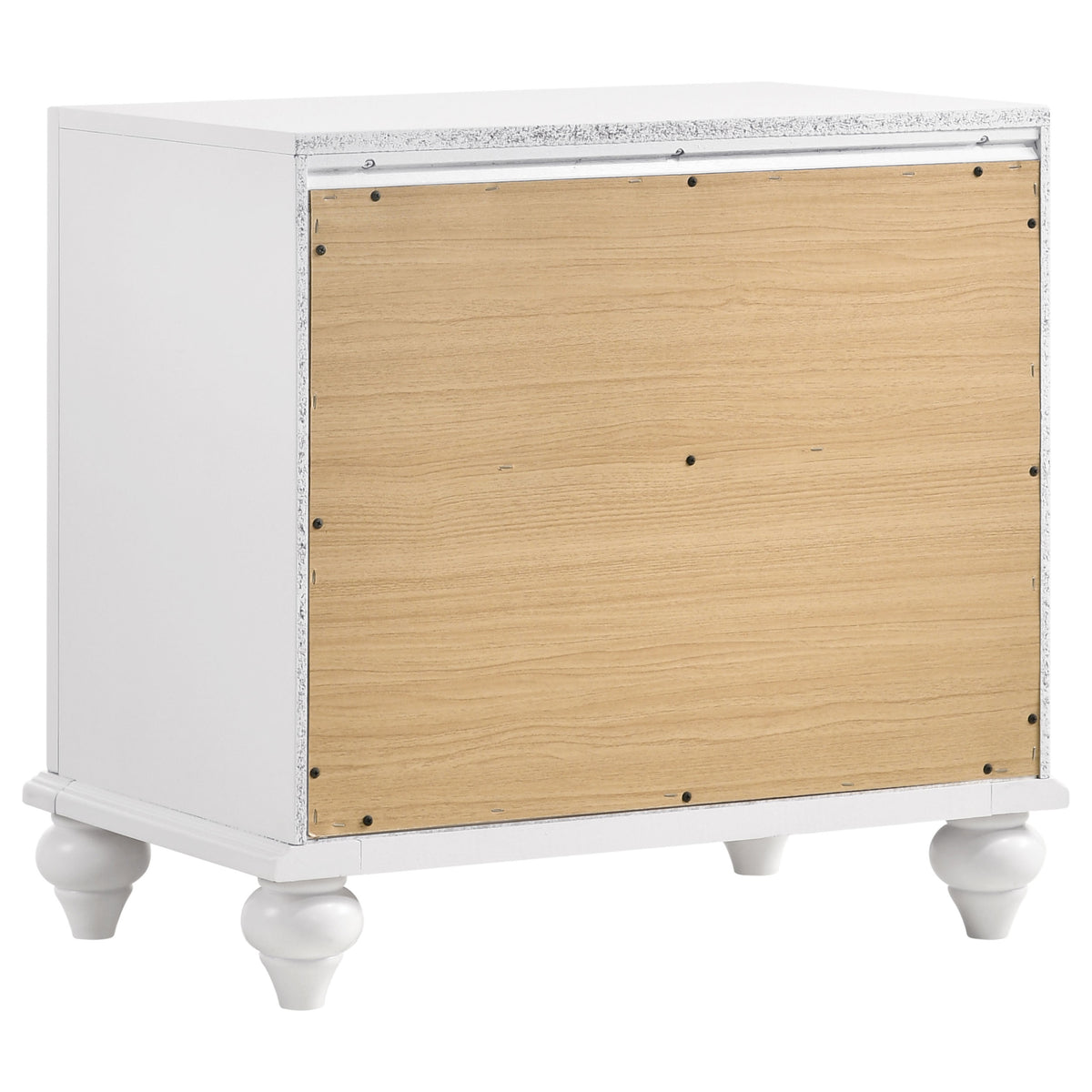 Barzini 5-piece Bedroom Set White with Wood Panel Bed - Eastern King