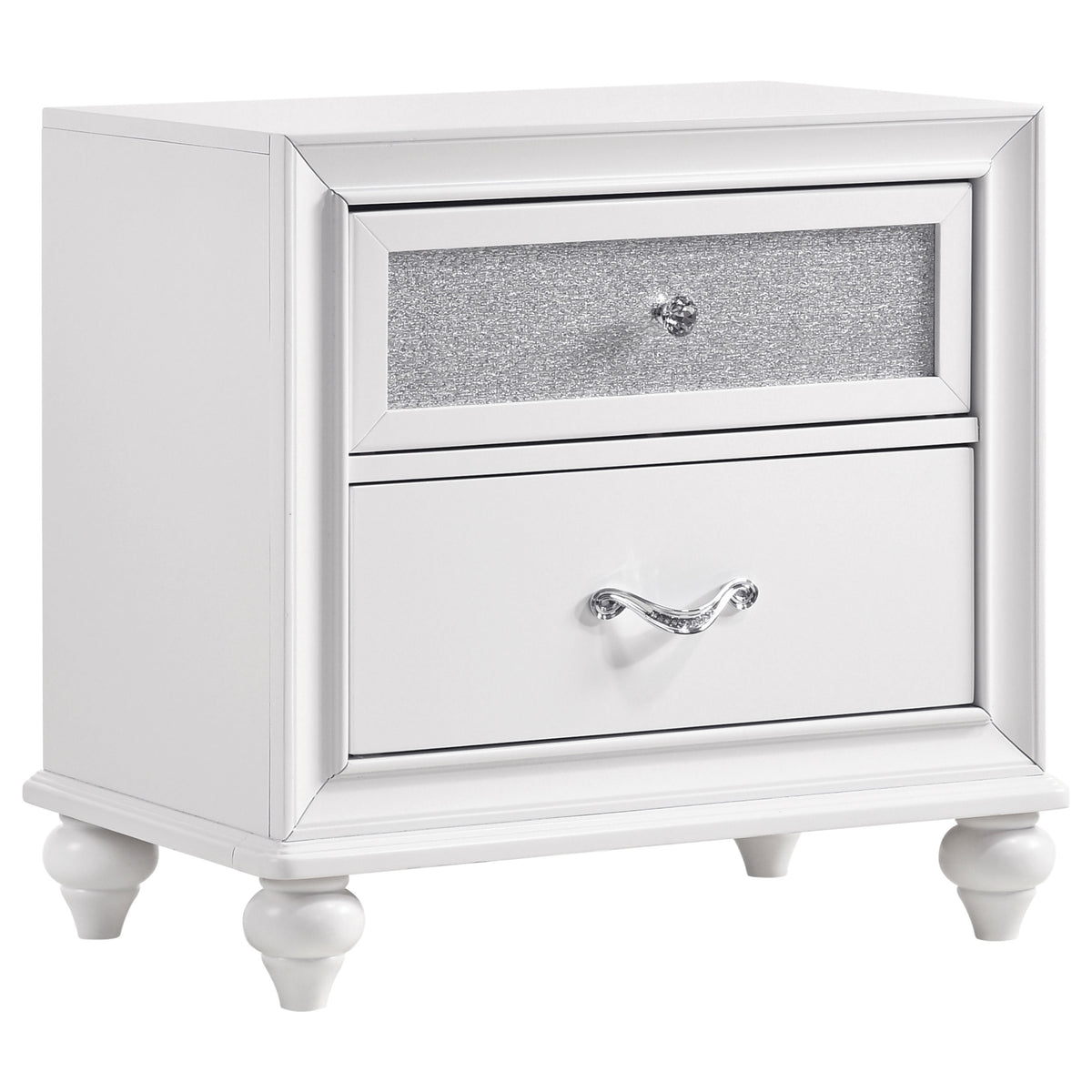 Barzini 5-piece Bedroom Set White with Wood Panel Bed - California King