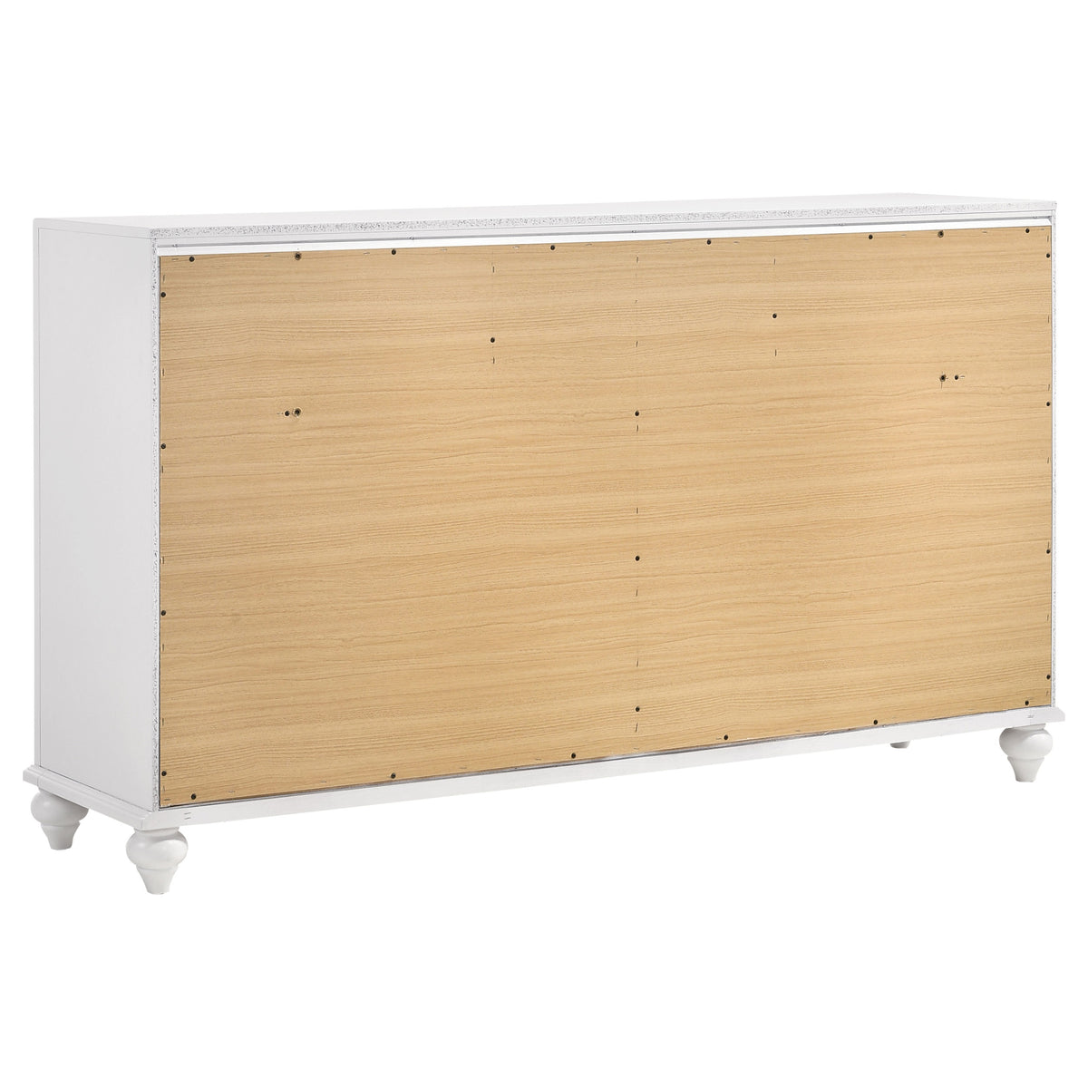 Barzini 5-piece Bedroom Set White with Wood Panel Bed - California King