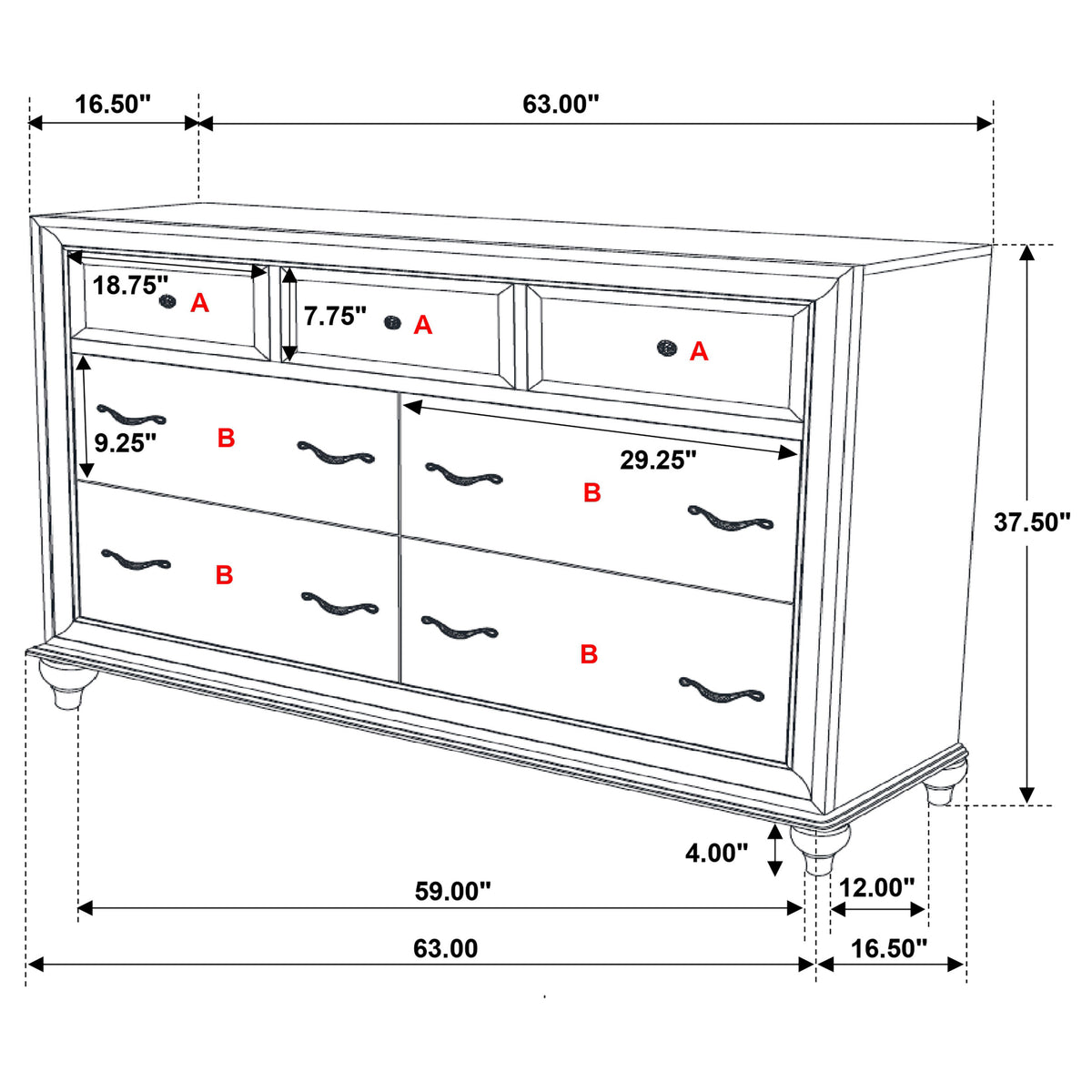 Barzini 5-piece Bedroom Set White with Wood Panel Bed - Queen