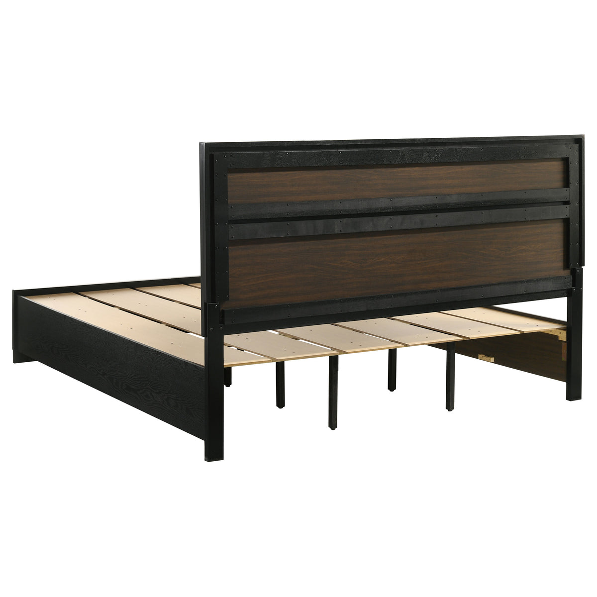 Miranda 5-piece Bedroom Set with 51-inch Wood Storage Panel Bed - Eastern King, Black
