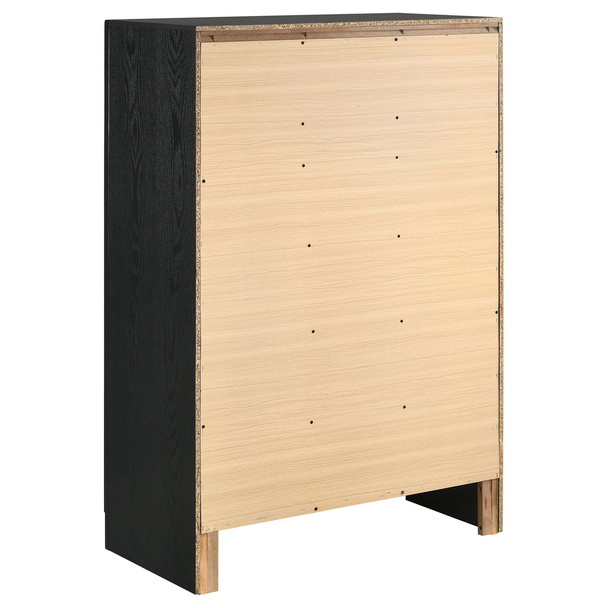 Miranda 5-piece Bedroom Set with 51-inch Wood Storage Panel Bed - California King, Black