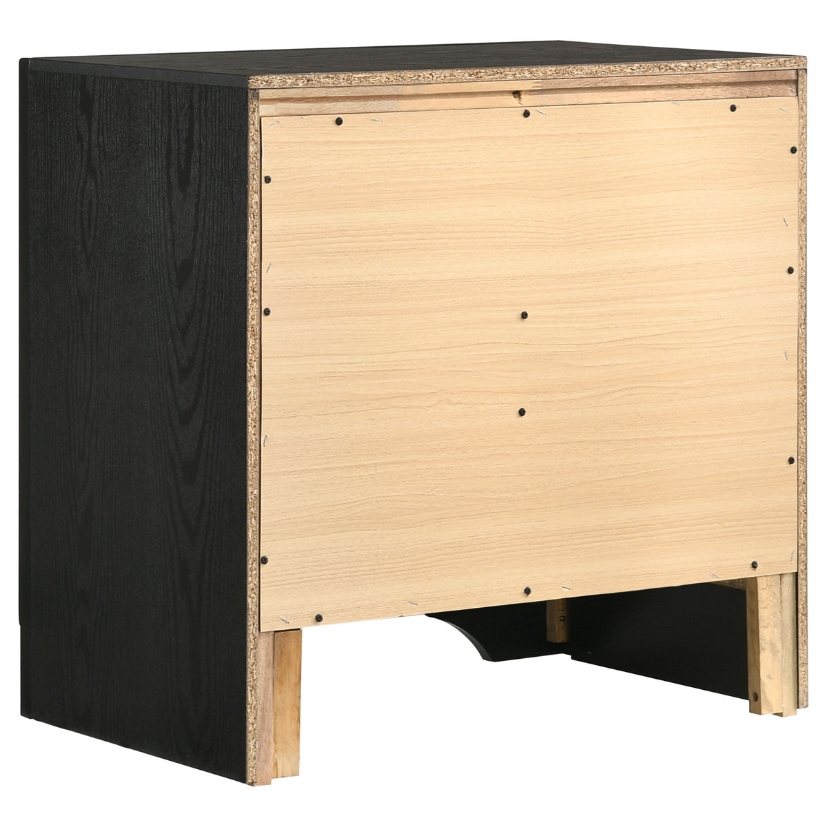 Miranda 5-piece Bedroom Set with 51-inch Wood Storage Panel Bed - Queen, Black