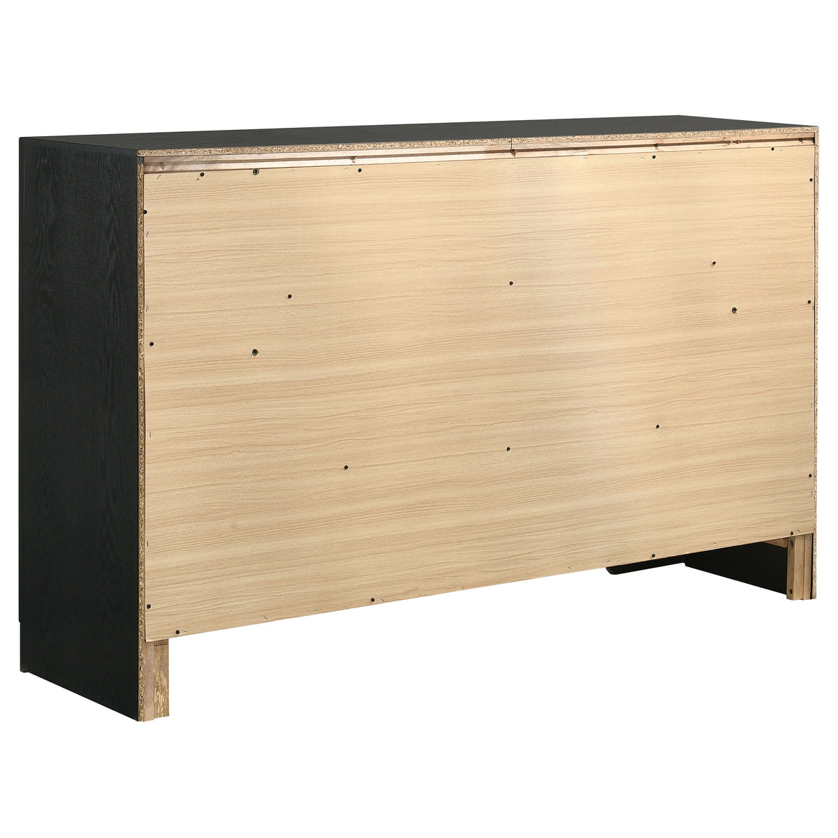 Miranda 5-piece Bedroom Set with 51-inch Wood Storage Panel Bed - Queen, Black
