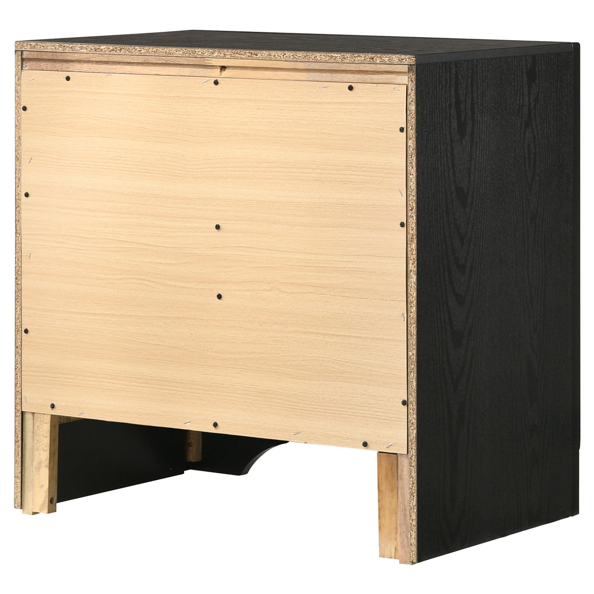 Miranda 3-drawer Nightstand Bedside Table - Black