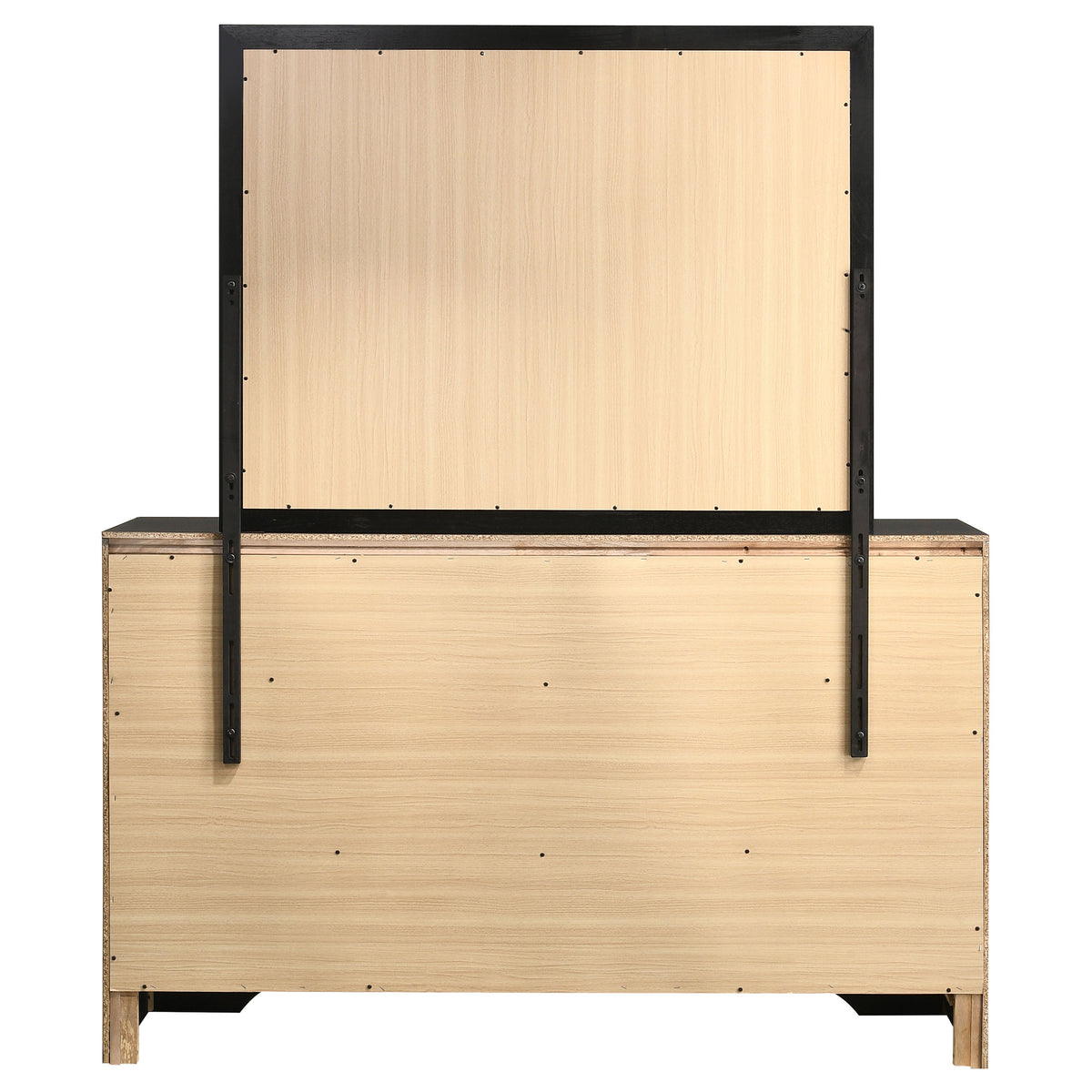 Miranda 9-drawer Dresser - Black, With Mirror