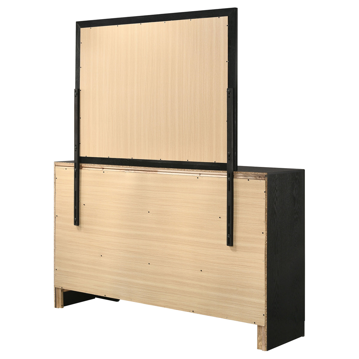 Miranda 9-drawer Dresser - Black, With Mirror