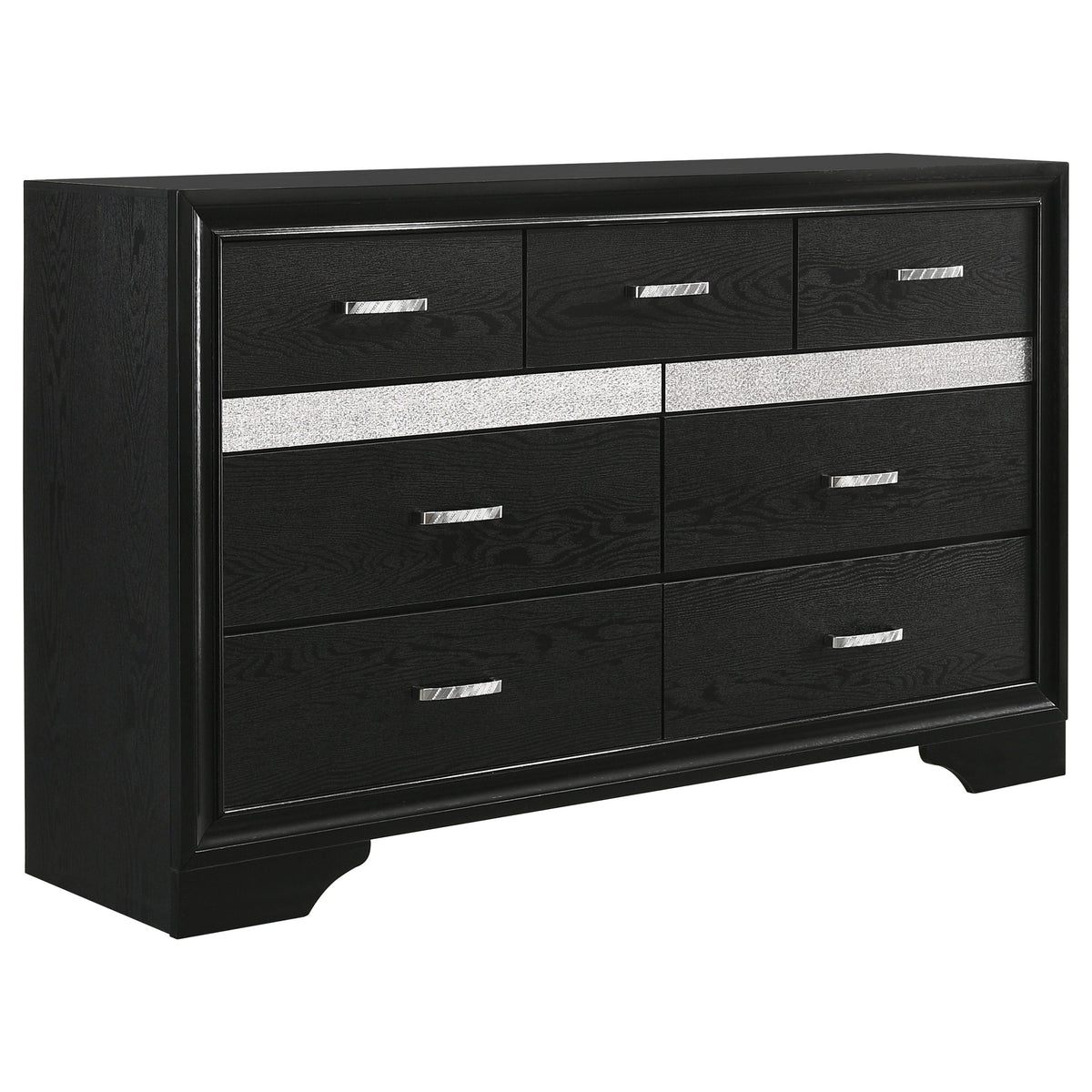 Miranda 9-drawer Dresser - Black, Without Mirror