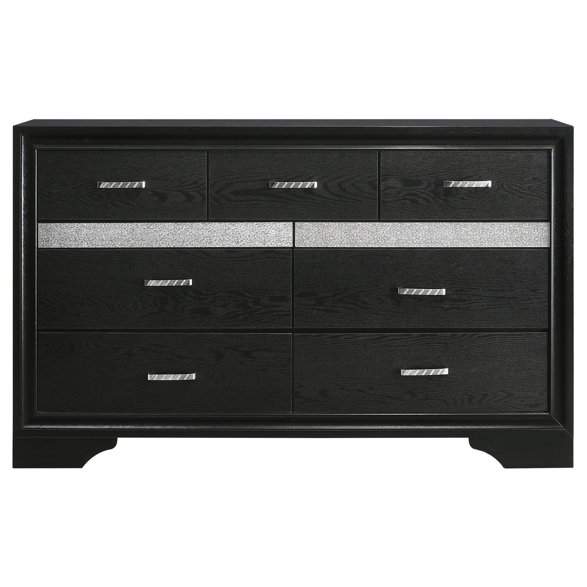 Miranda 9-drawer Dresser - Black, Without Mirror