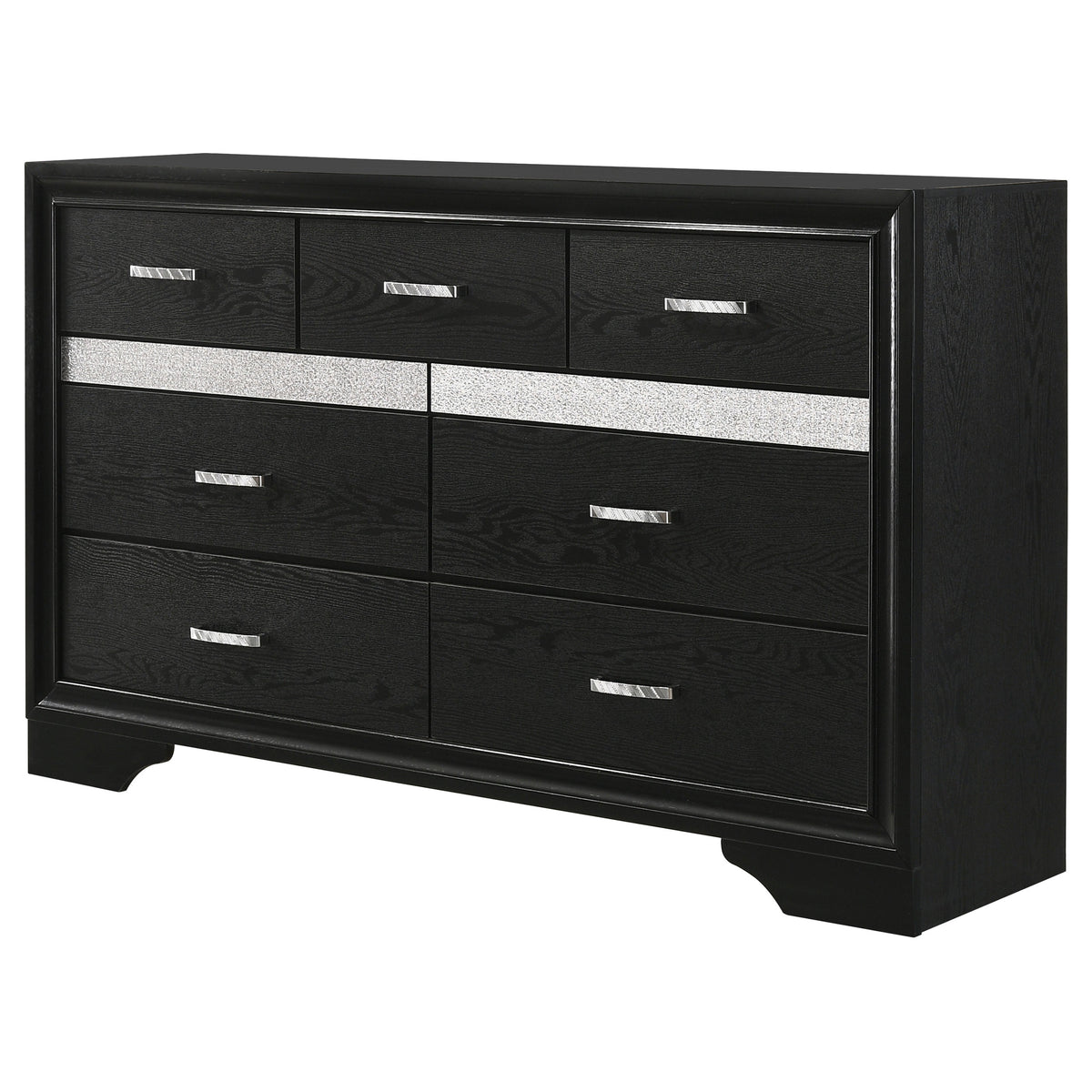 Miranda 9-drawer Dresser - Black, Without Mirror