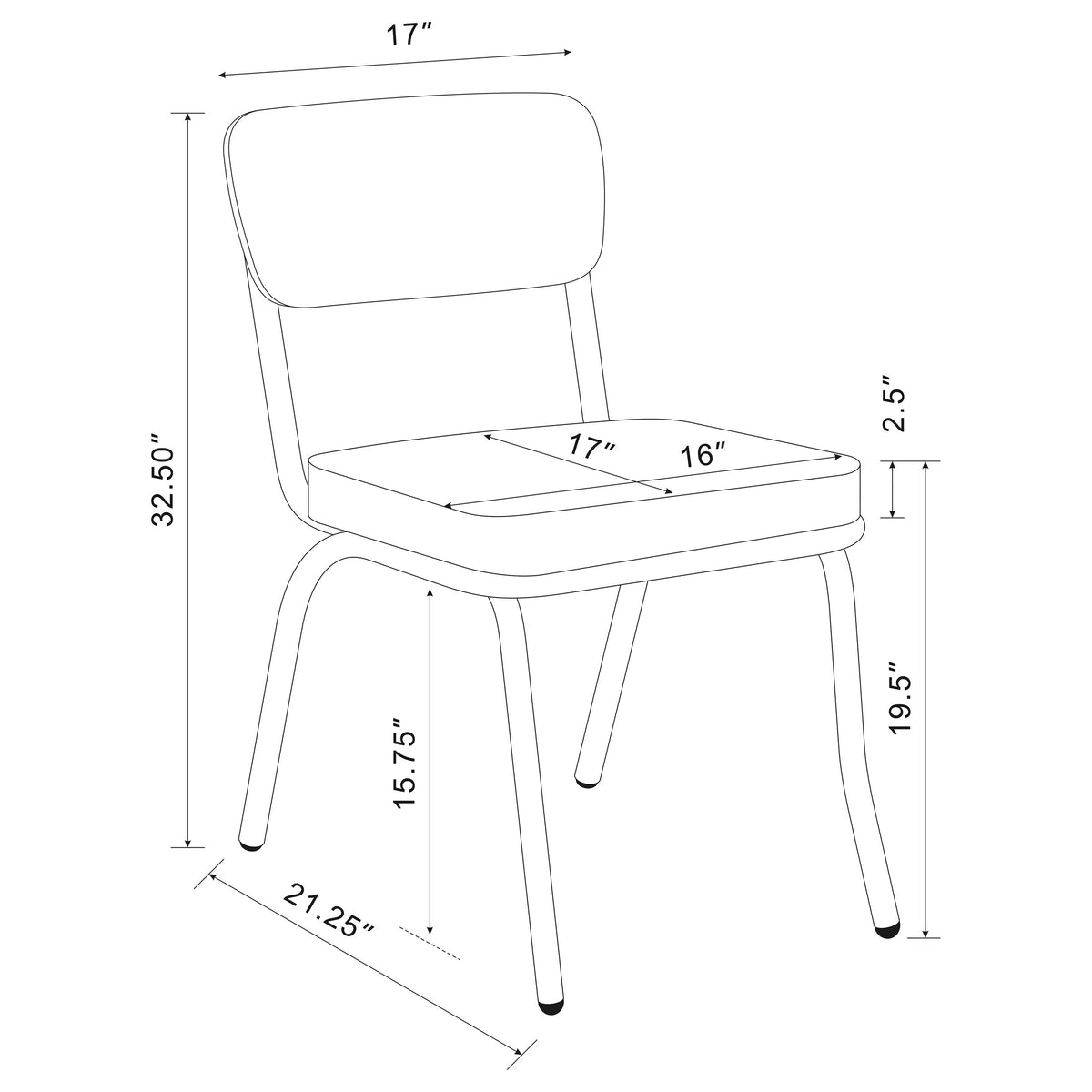 Retro 5-piece Oval Dining Table Set White - Black