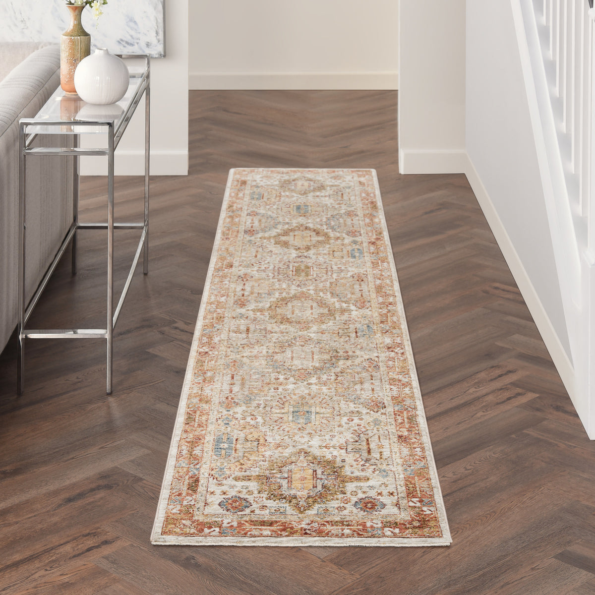 Sahar SHR01 Ivory Multicolor Rug - room scene