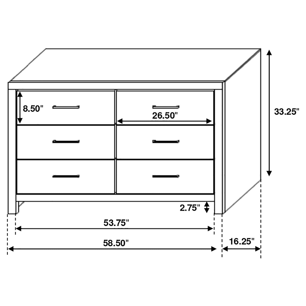Brantford 5-piece Bedroom Set with Panel Bed - Eastern King, Barrel Oak