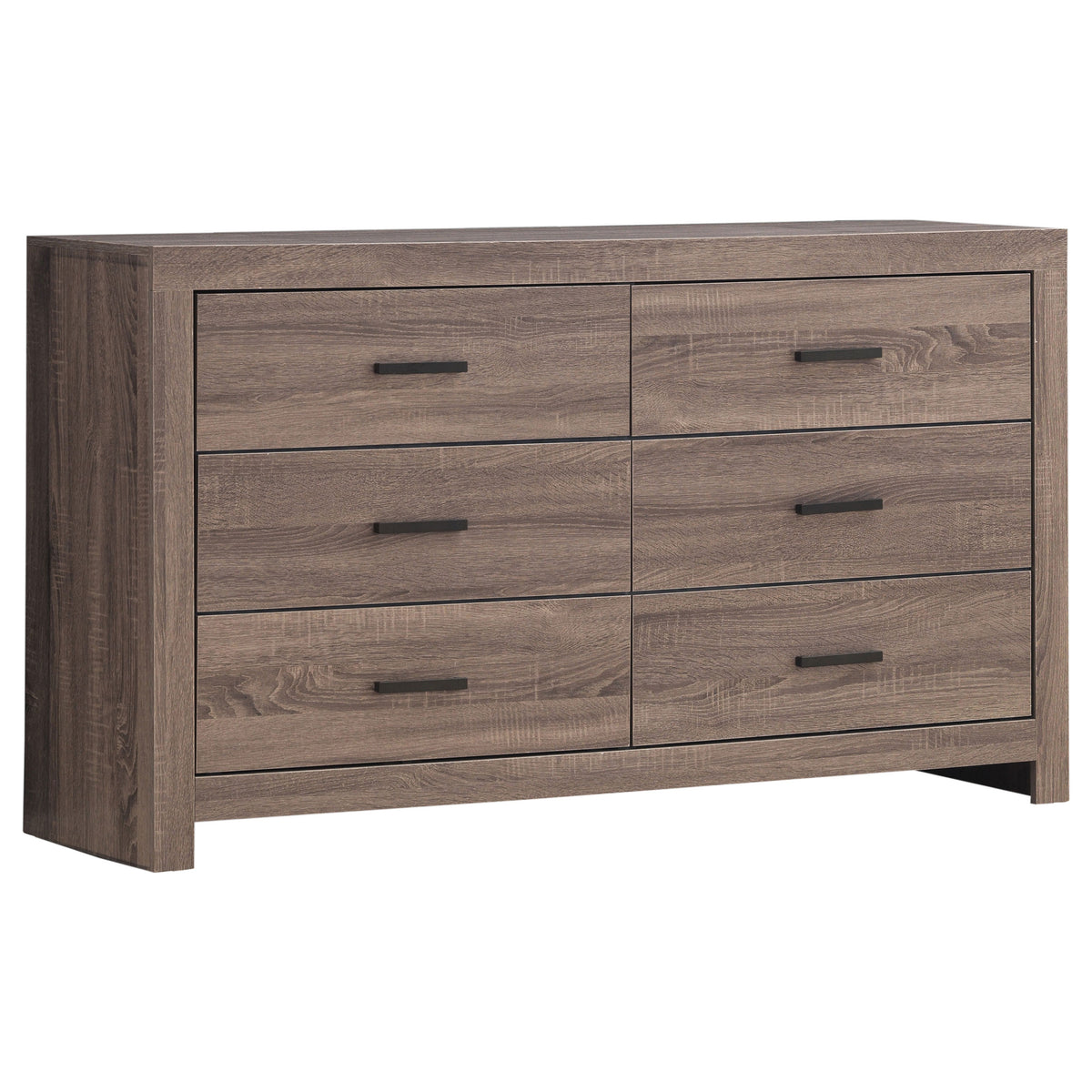 Brantford 4-piece Bedroom Set with Panel Bed - Queen, Barrel Oak