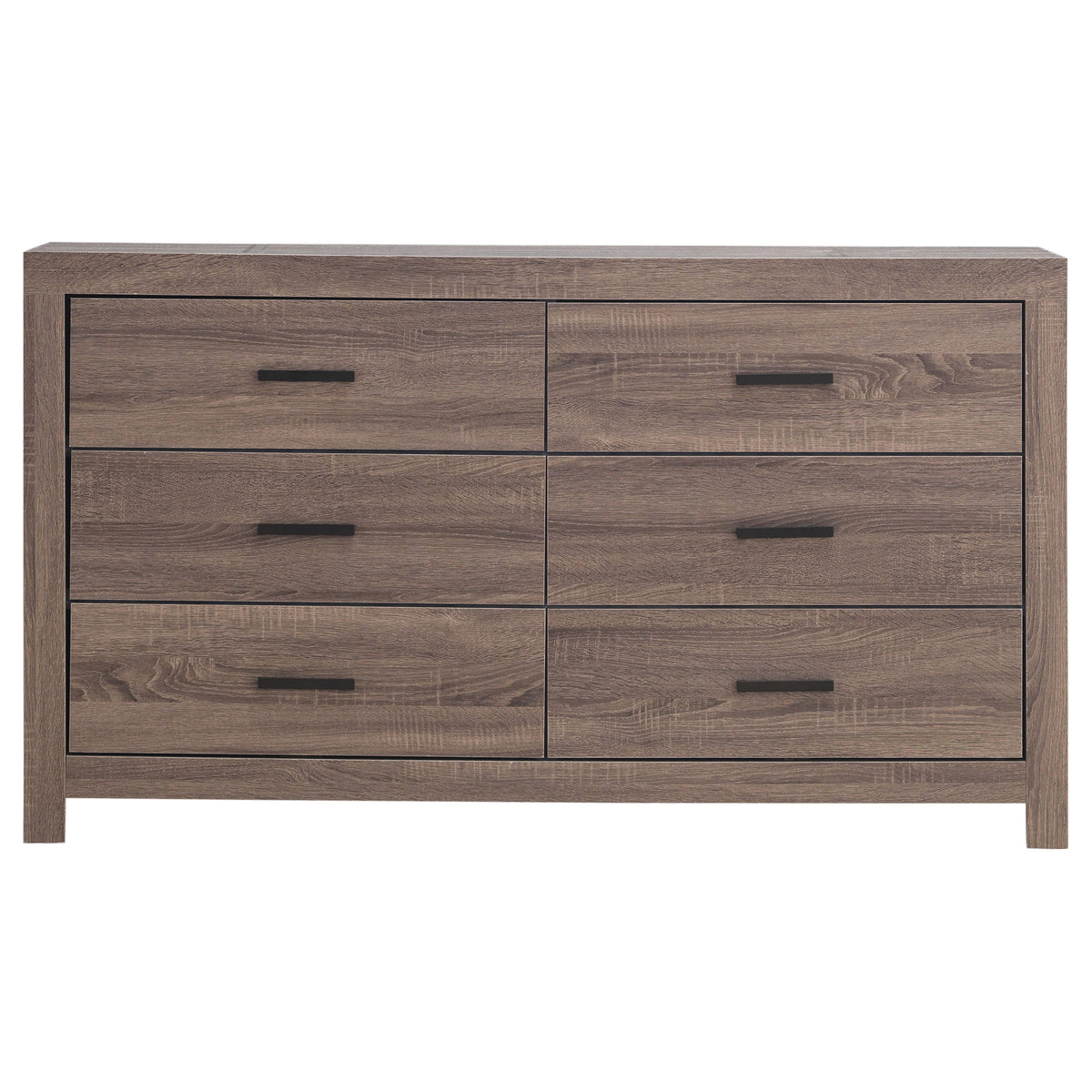 Brantford 4-piece Bedroom Set with Panel Bed - Queen, Barrel Oak