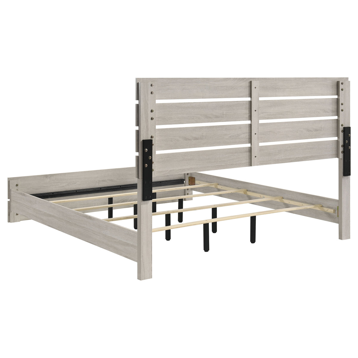 Brantford 4-piece Bedroom Set with Panel Bed - Eastern King, Coastal White