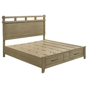Hazlewood 59-inch Storage Bed Vineyard Oak - Eastern King